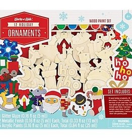 Works of Ahhh Paint Kit-12 Holiday Ornaments