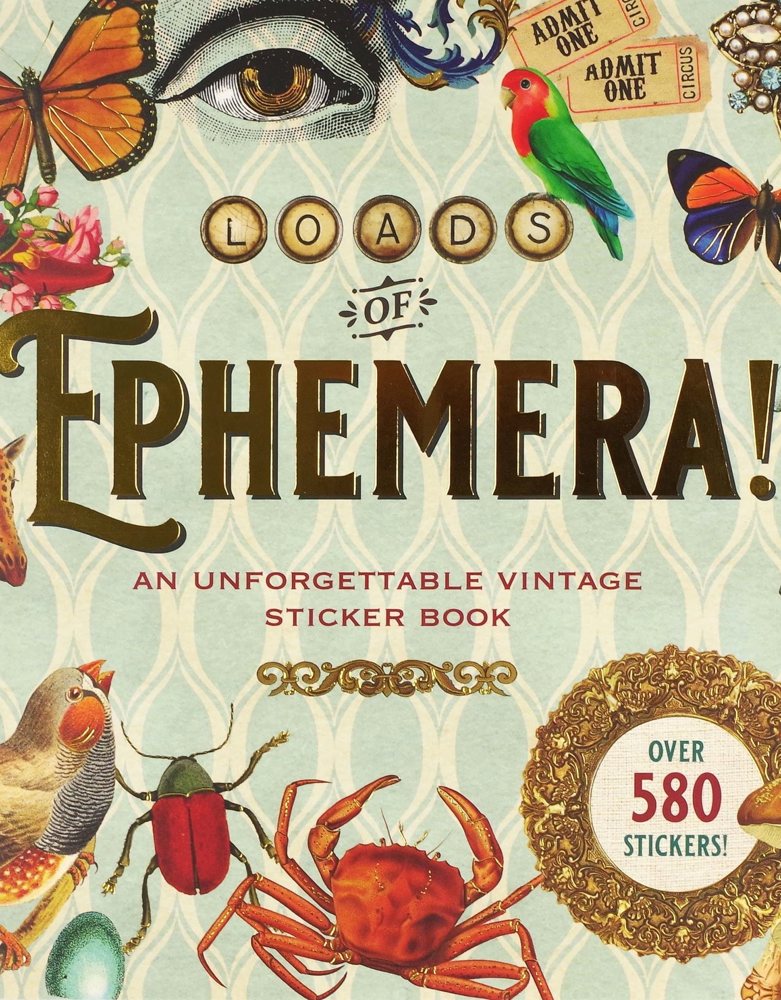 Peter Pauper Press LOADS OF EPHEMERA! STICKER BOOK