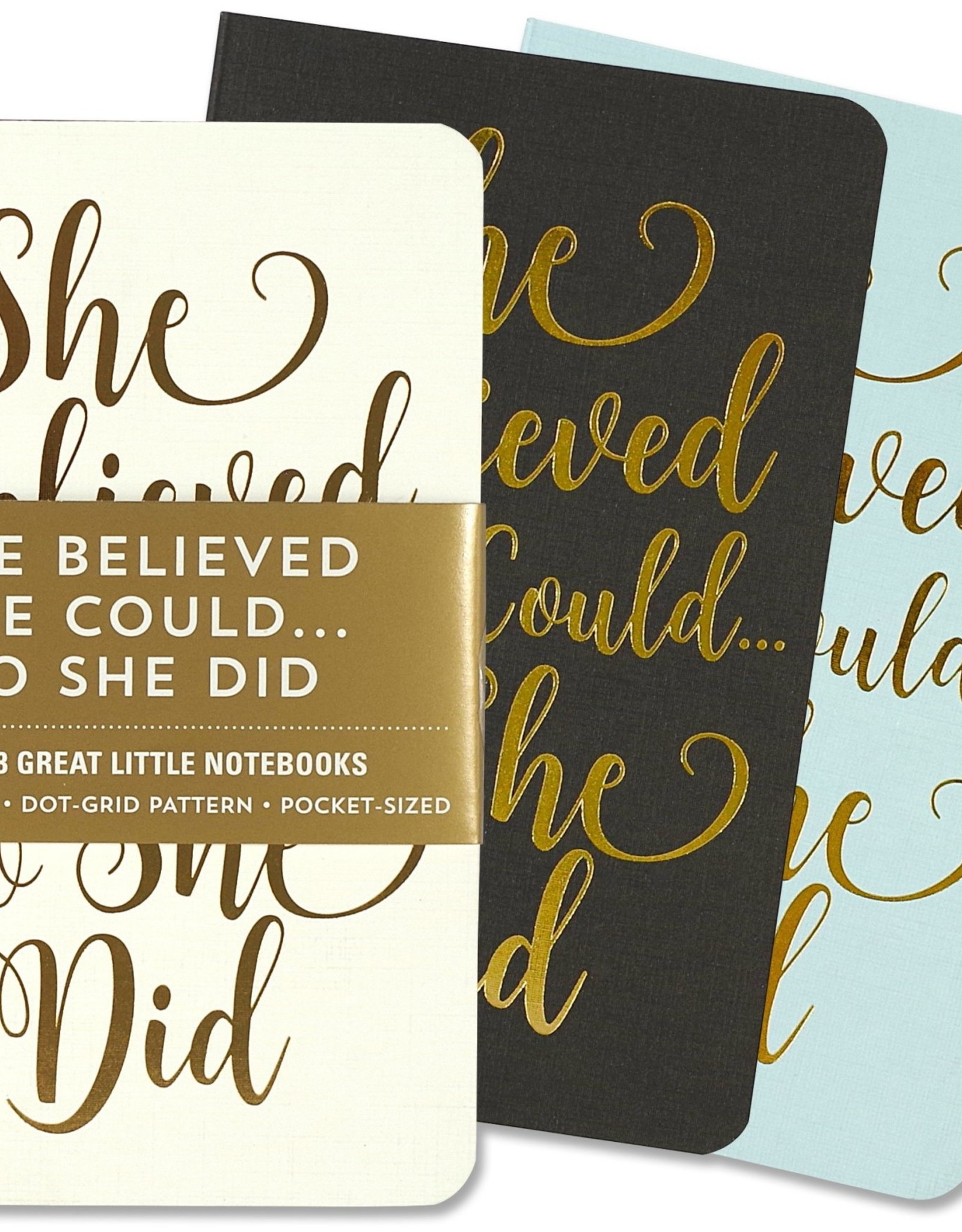 Peter Pauper Press JOTTER MINI NOTEBOOKS: SHE BELIEVED SHE COULD