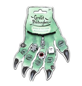 Great Pretenders Witch Hand Ring Card with 3 Rings & Bracelet