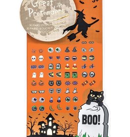 Great Pretenders Halloween Sticker Earrings, 30 pairs