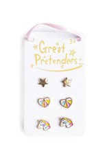 Great Pretenders Boutique Cheerful Studded Earrings, 3 Pr