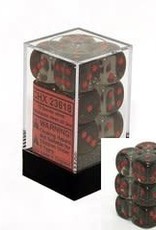 Chessex Dice - 12D6 Translucent Smoke Red