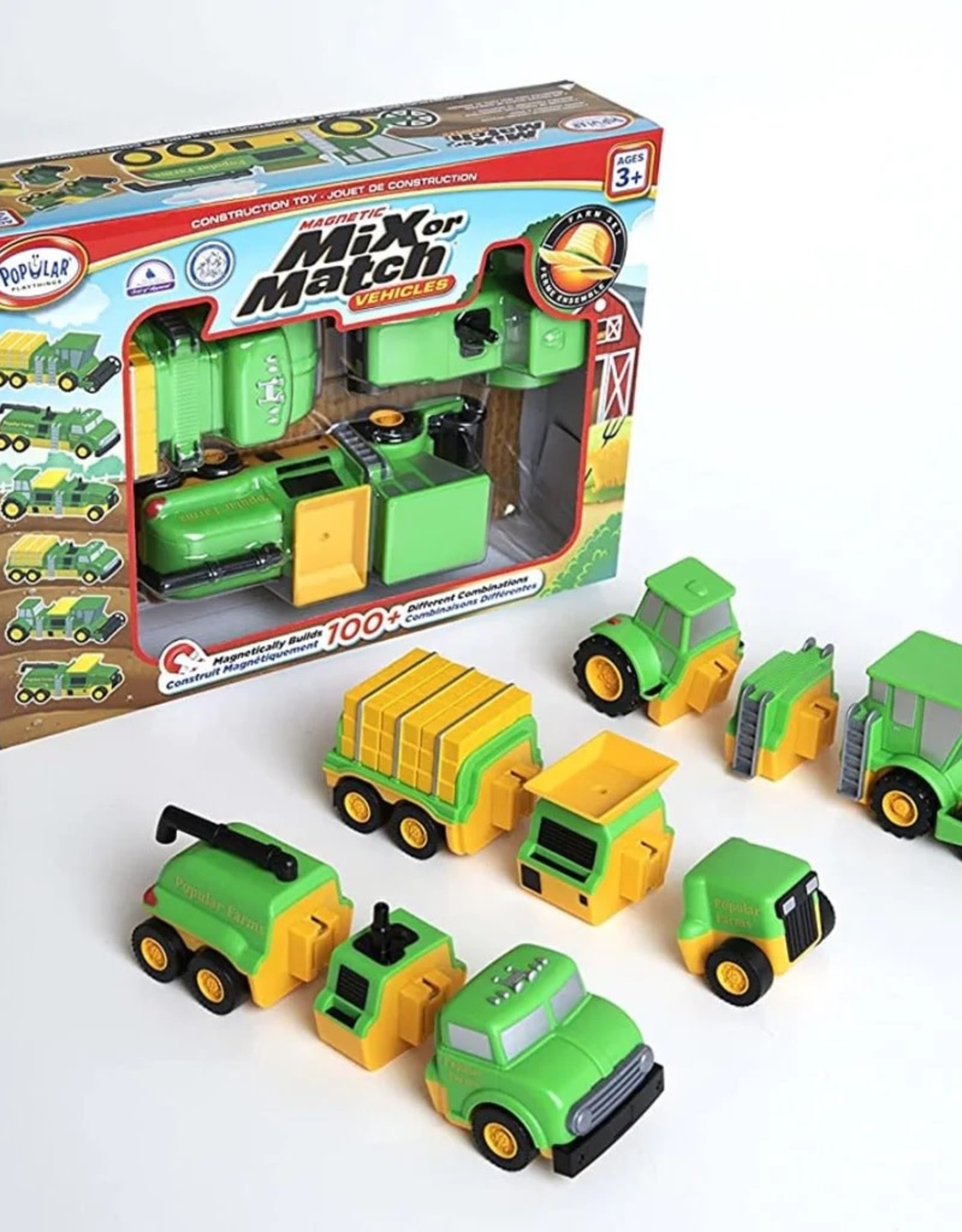 Popular Playthings Mix or Match Vehicles Farm (Bilingual)