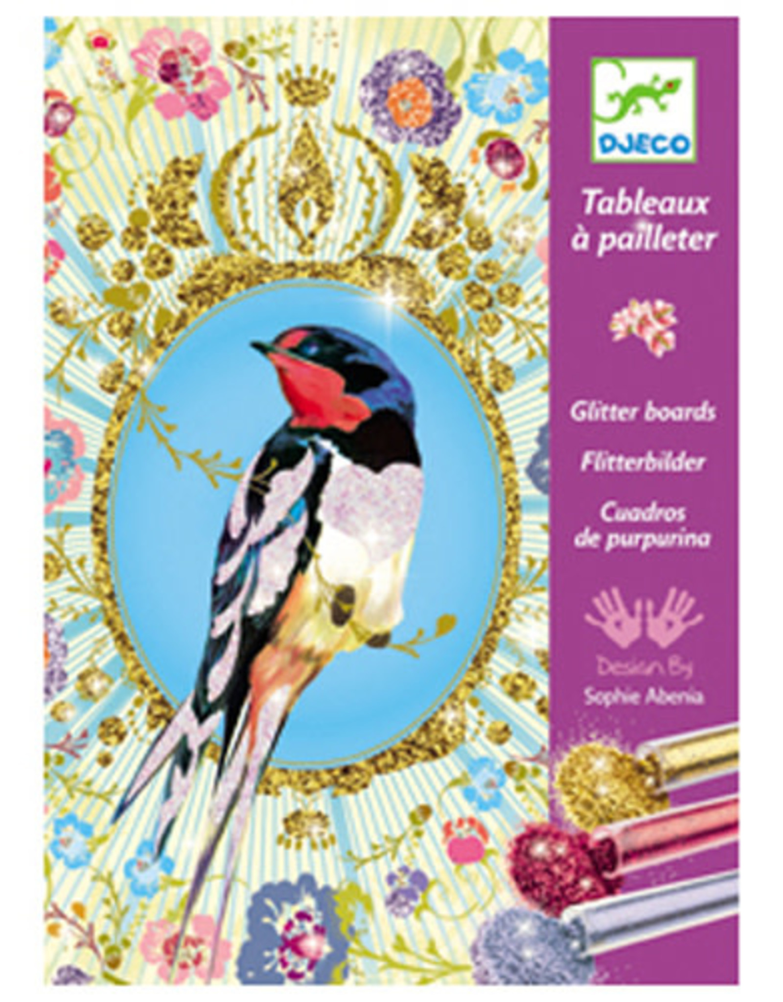 DJECO Glitter Boards / Glitter Birds