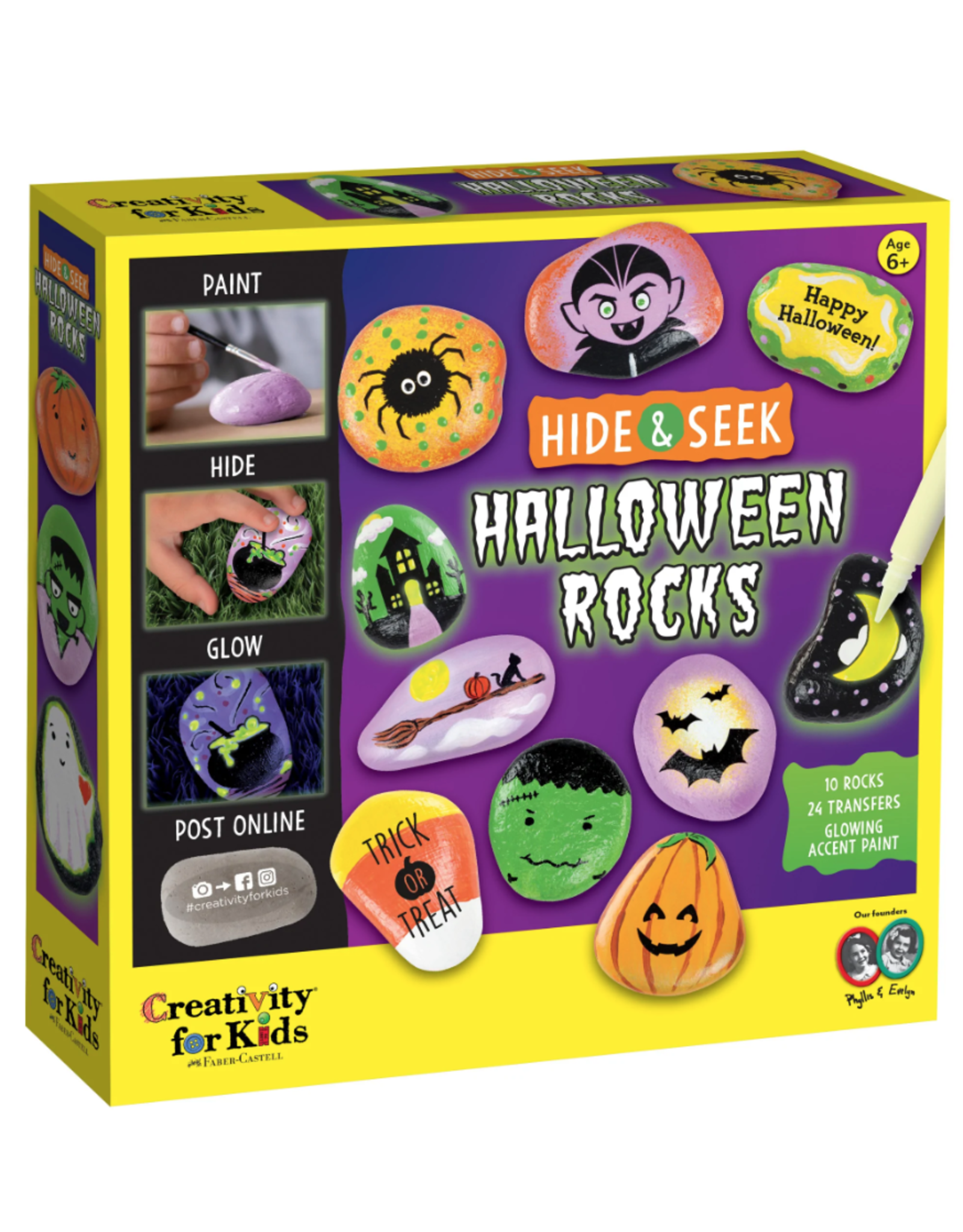Creativity For Kids Halloween  Hide & Seek Rock Painting