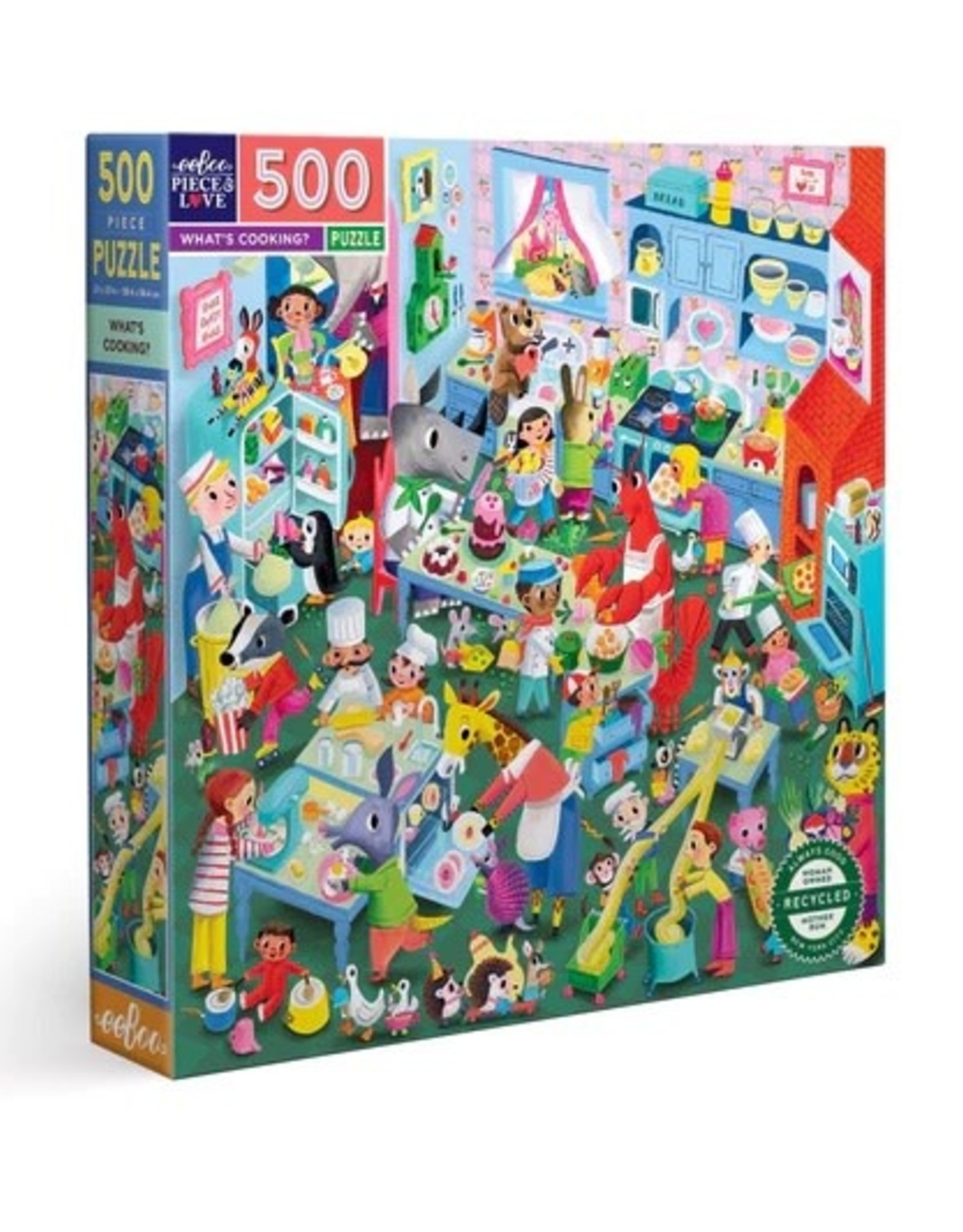 eeBoo What's Cooking? 500pc Square Puzzle