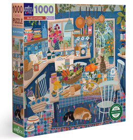 eeBoo Blue Kitchen 1000pc Square Puzzle