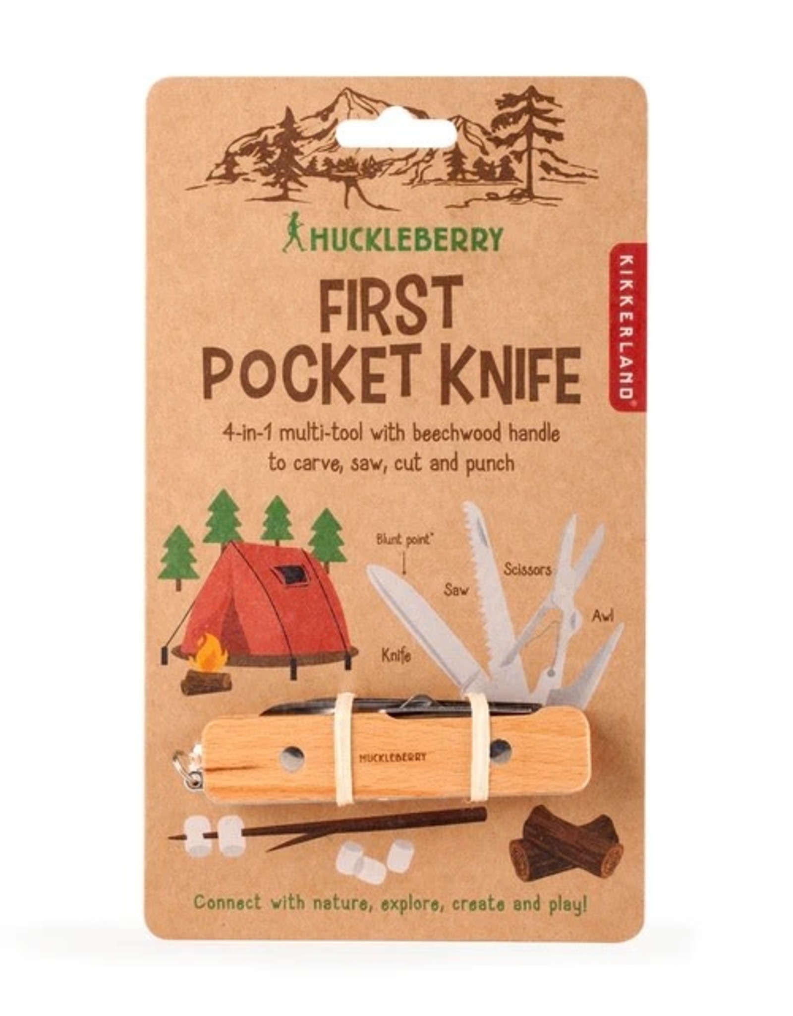Kikkerland HUCKLEBERRY POCKET KNIFE