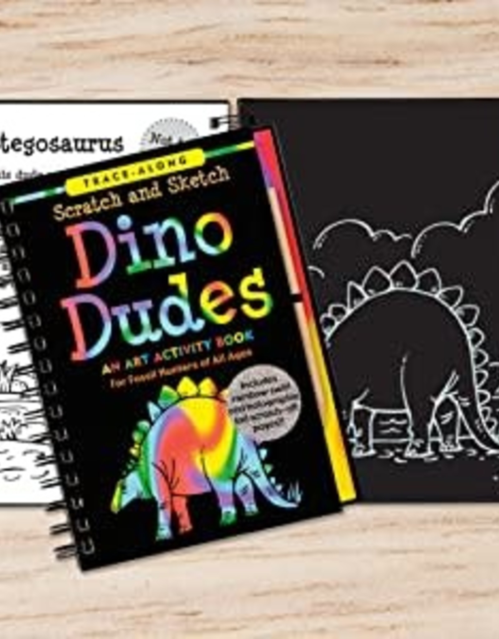 Peter Pauper Press SCRATCH & SKETCH DINO DUDES