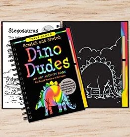 Peter Pauper Press SCRATCH & SKETCH DINO DUDES