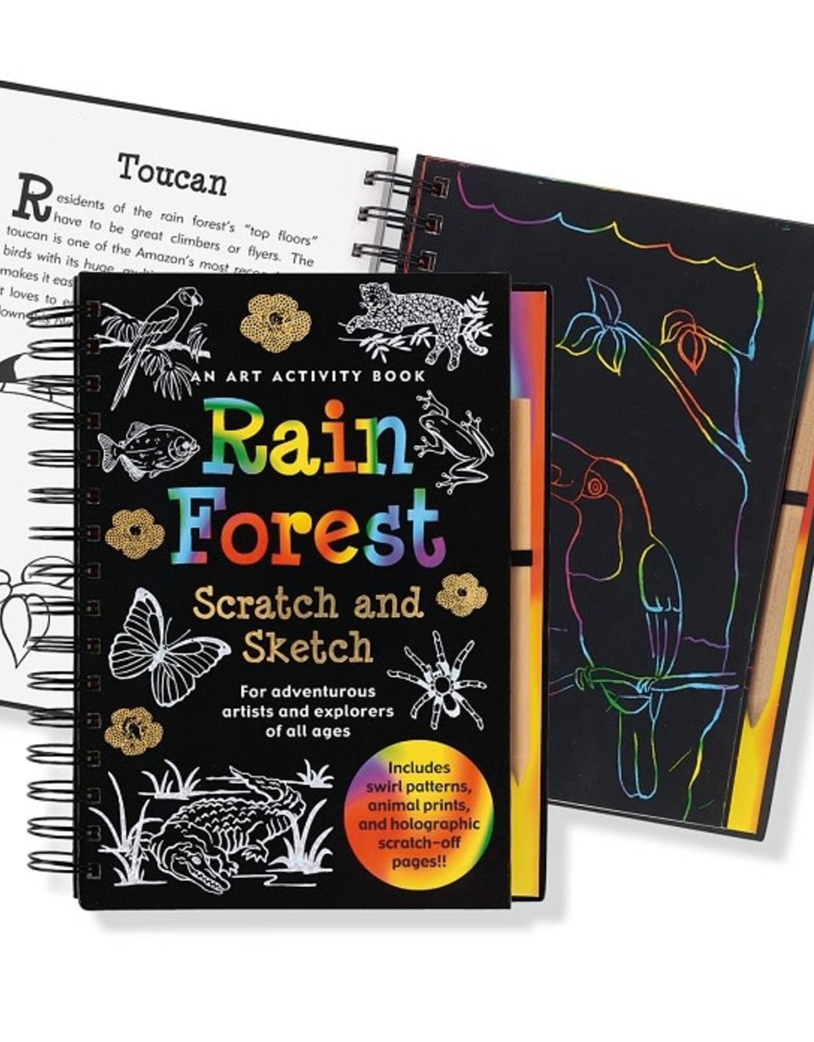 Peter Pauper Press SCRATCH & SKETCH RAIN FOREST TAL