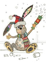 Bug Art CHRISTMAS - CRACKER BUNNY - BLANK (5" x 7")