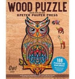 Peter Pauper Press OWL WOOD JIGSAW PUZZLE