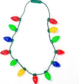 Christmas Bulb Necklace 25" (light up)