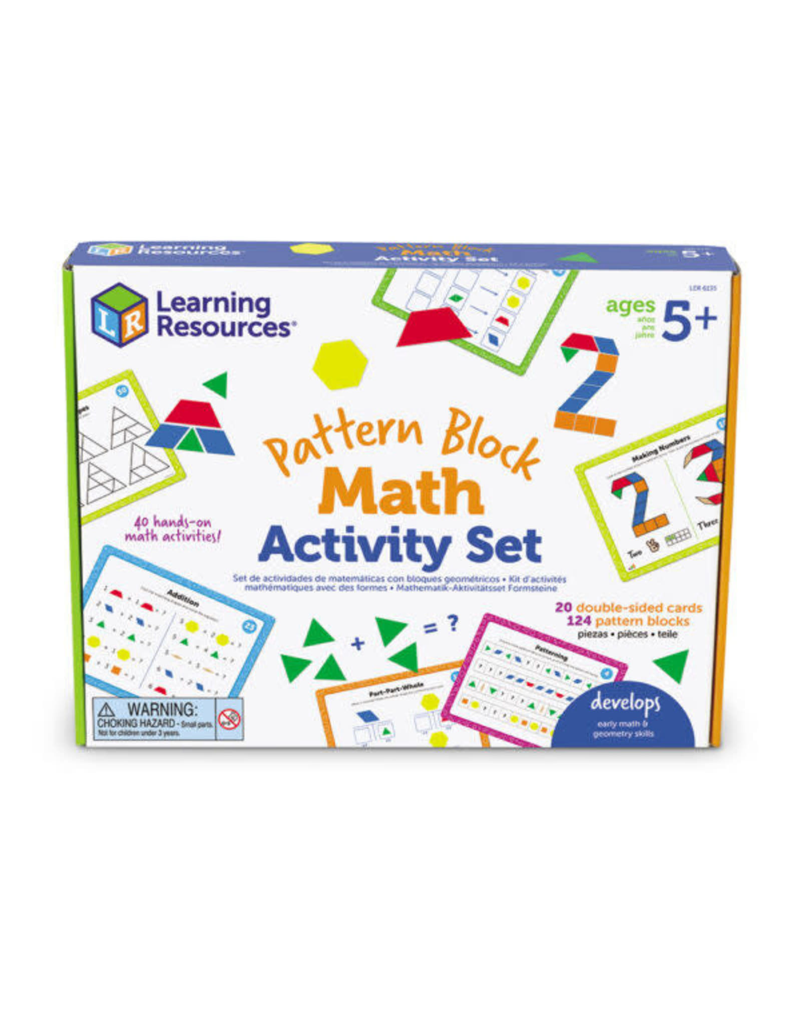 Learning Resources Pattern Block Math Activity Set