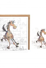 Incognito CARD PUZZLE AND ENVELOPE - HORSE - BLANK