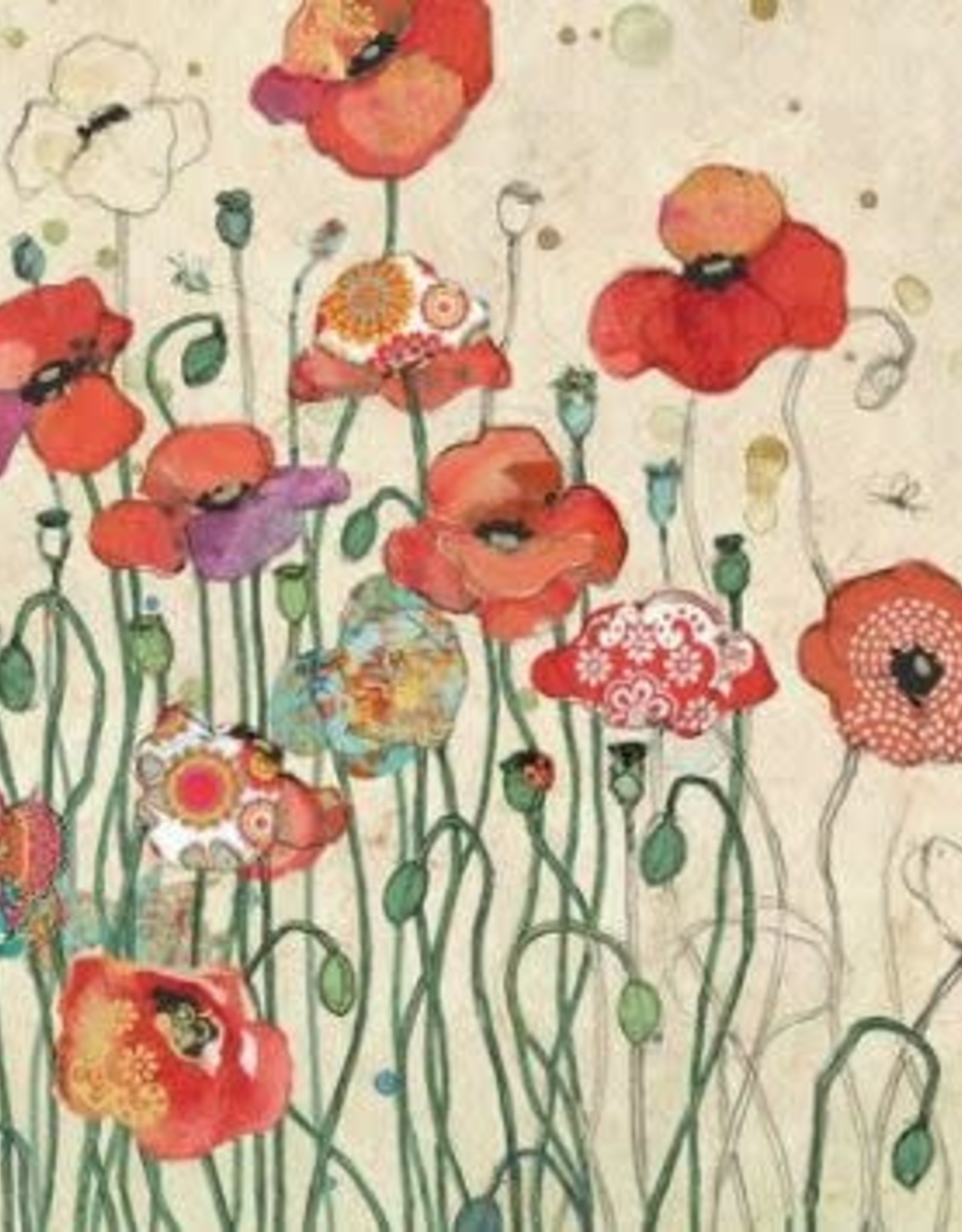 Bug Art PAPER AND FOIL - POPPY PATCH - BLANK (5" X 7")