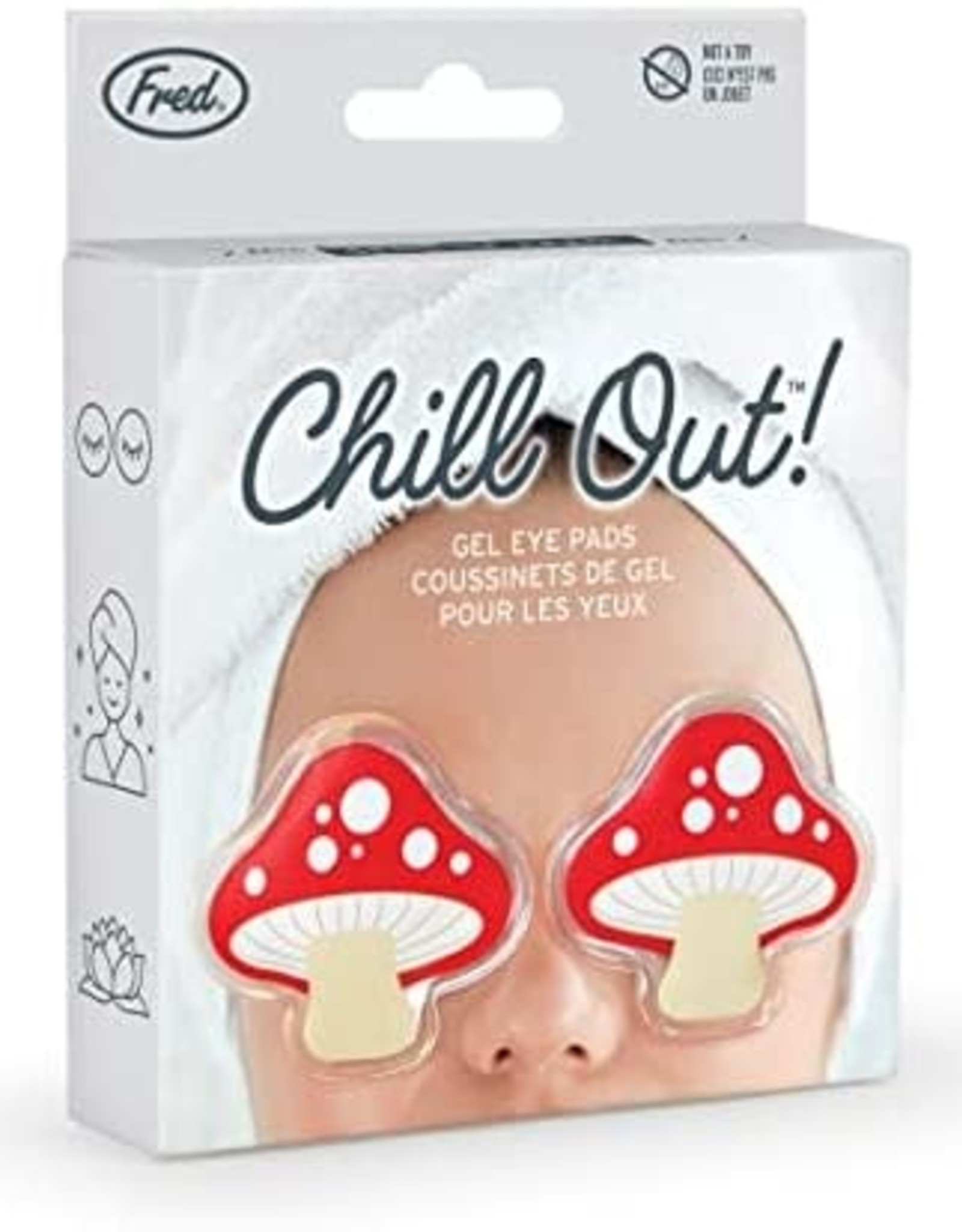 Fred & Friends Chill Out - Eye Pads Mushrooms
