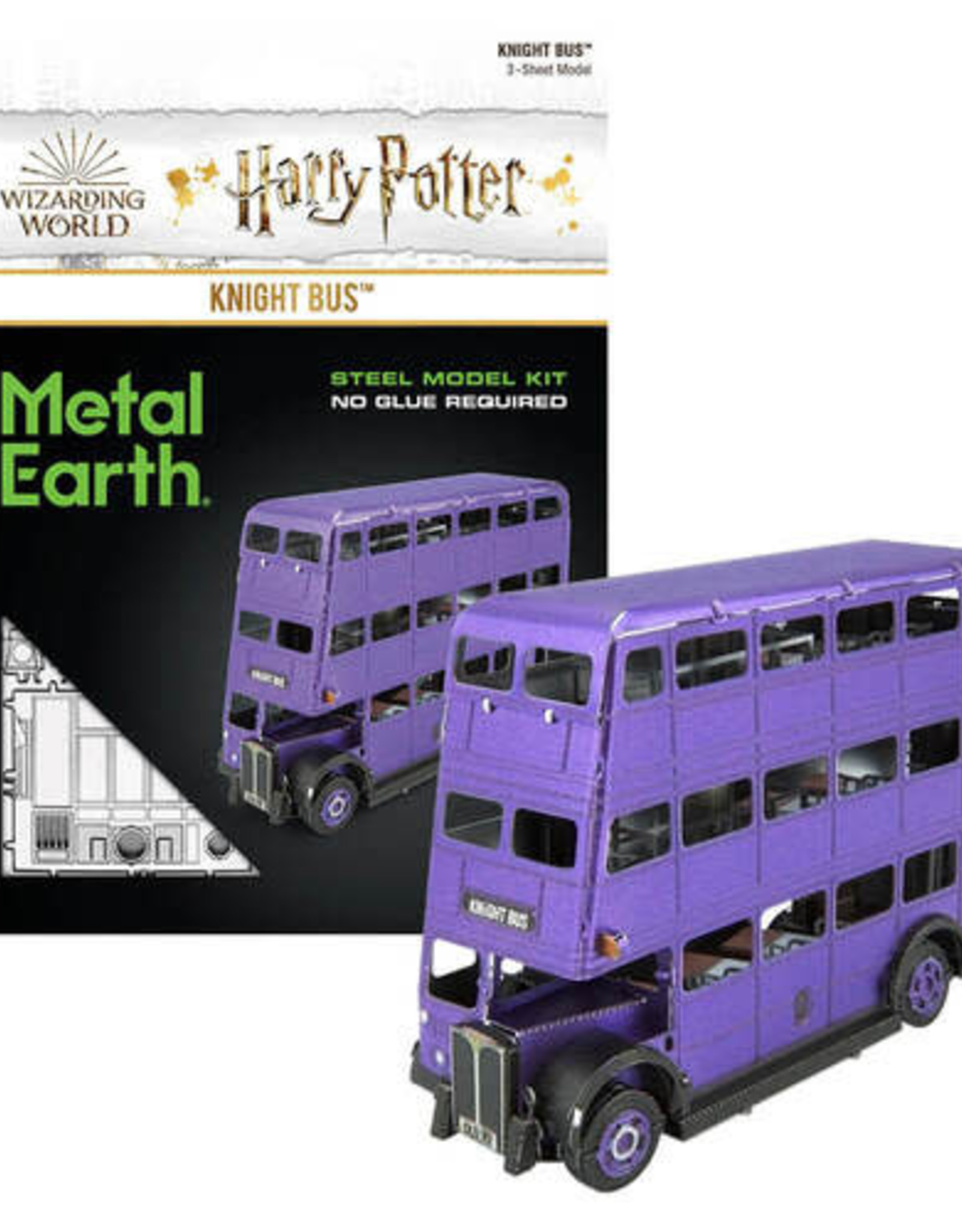 MetalEarth M.E. H. Potter Knight Bus 3 SH