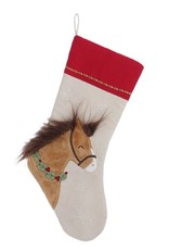 Spruced HORSE & HOLLY STOCKING