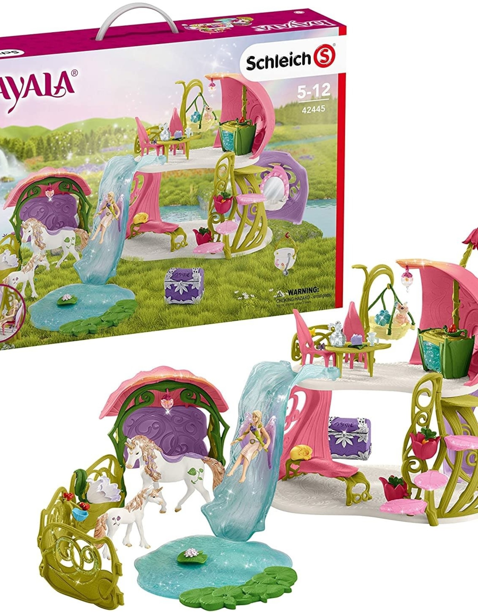 Schleich Bayala Glittering Flower House With Unicorns 42445