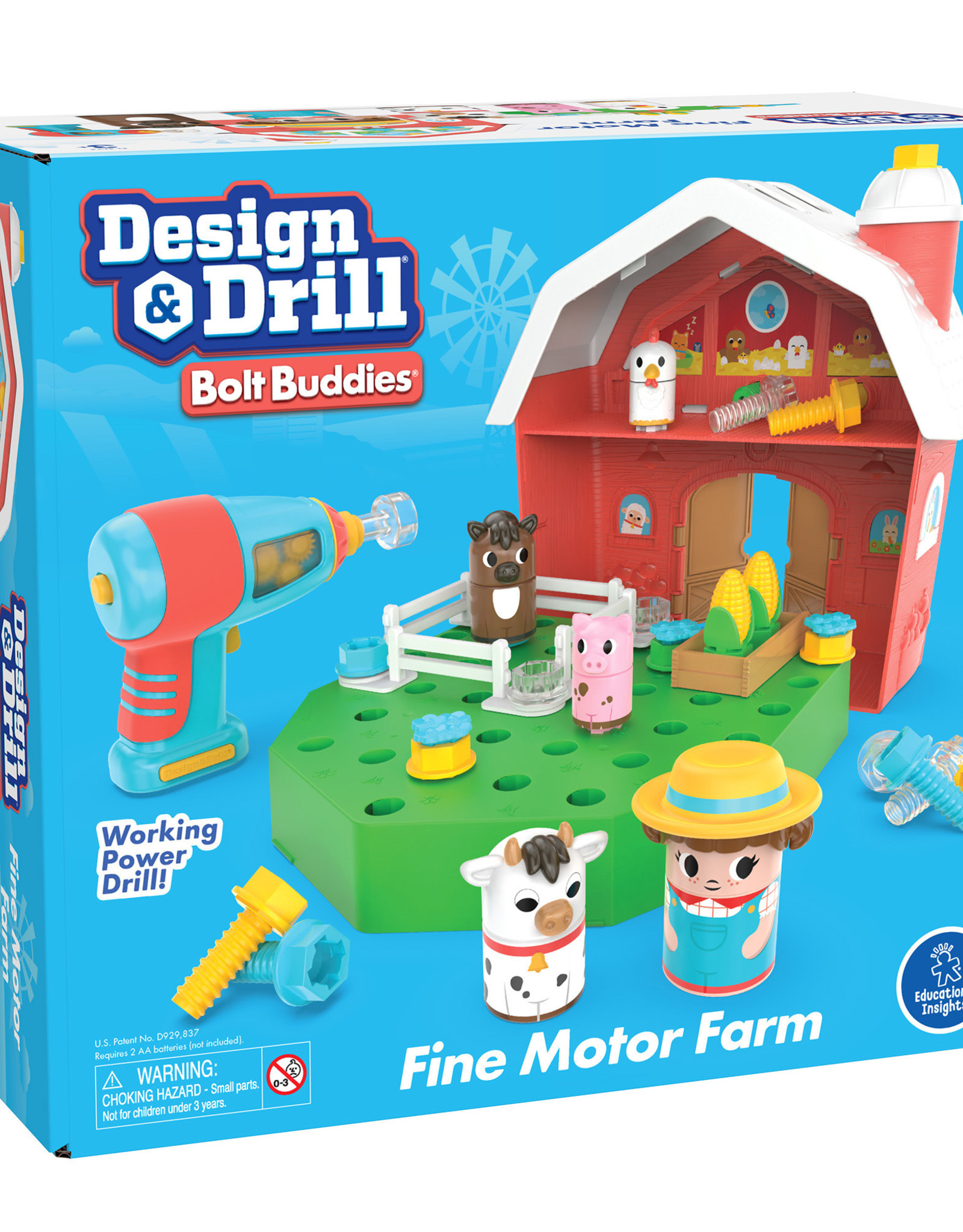 Educational Insights Design & Drill Bolt Buddies Barn
