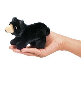 FOLKMANIS Mini Black Bear Puppet