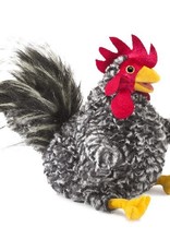 FOLKMANIS Barred Rock Rooster Puppet