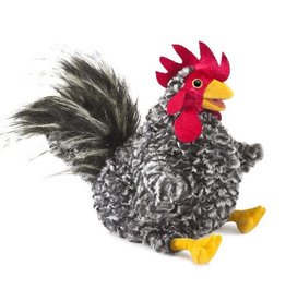 FOLKMANIS Barred Rock Rooster Puppet