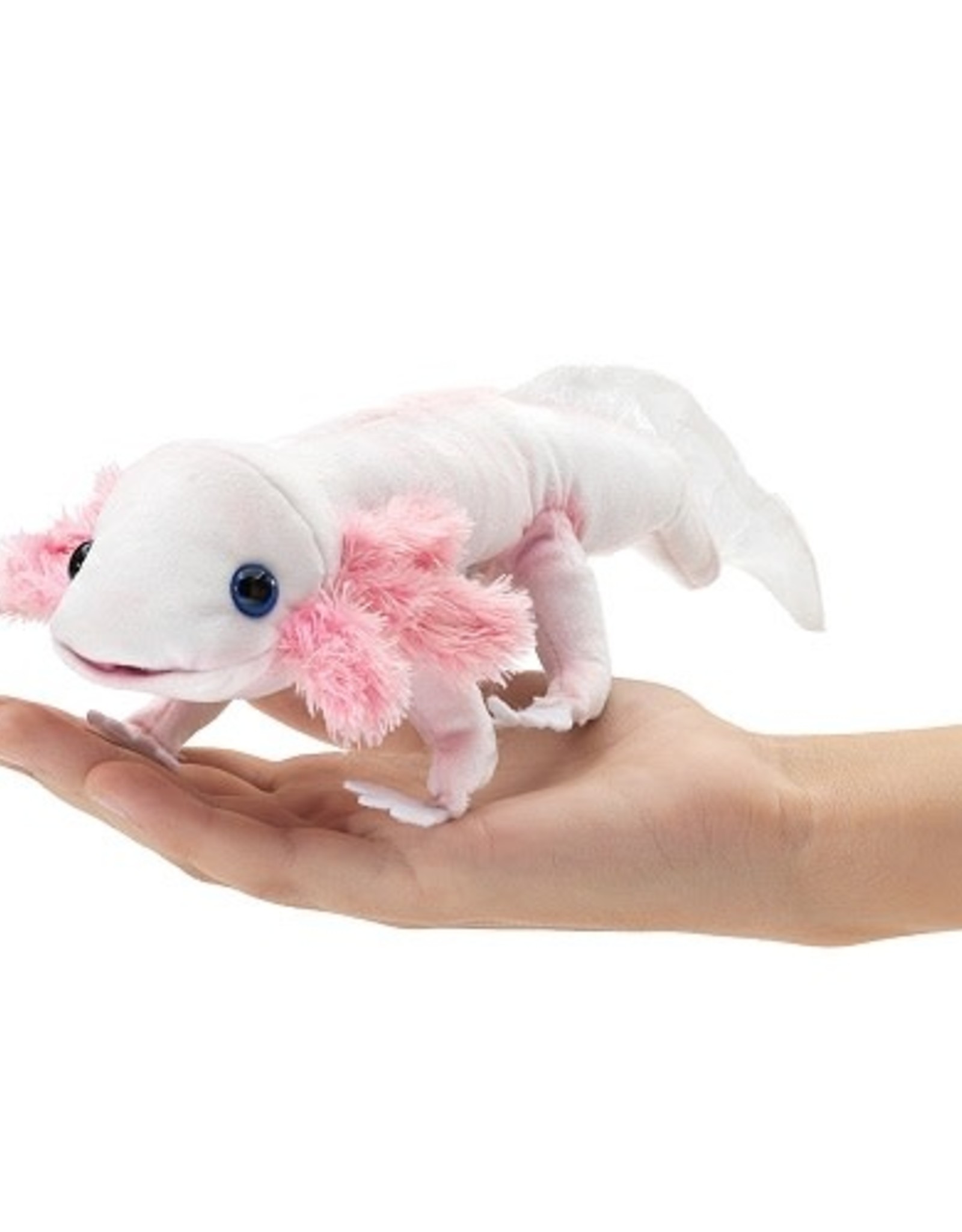 FOLKMANIS Axolotl White Puppet