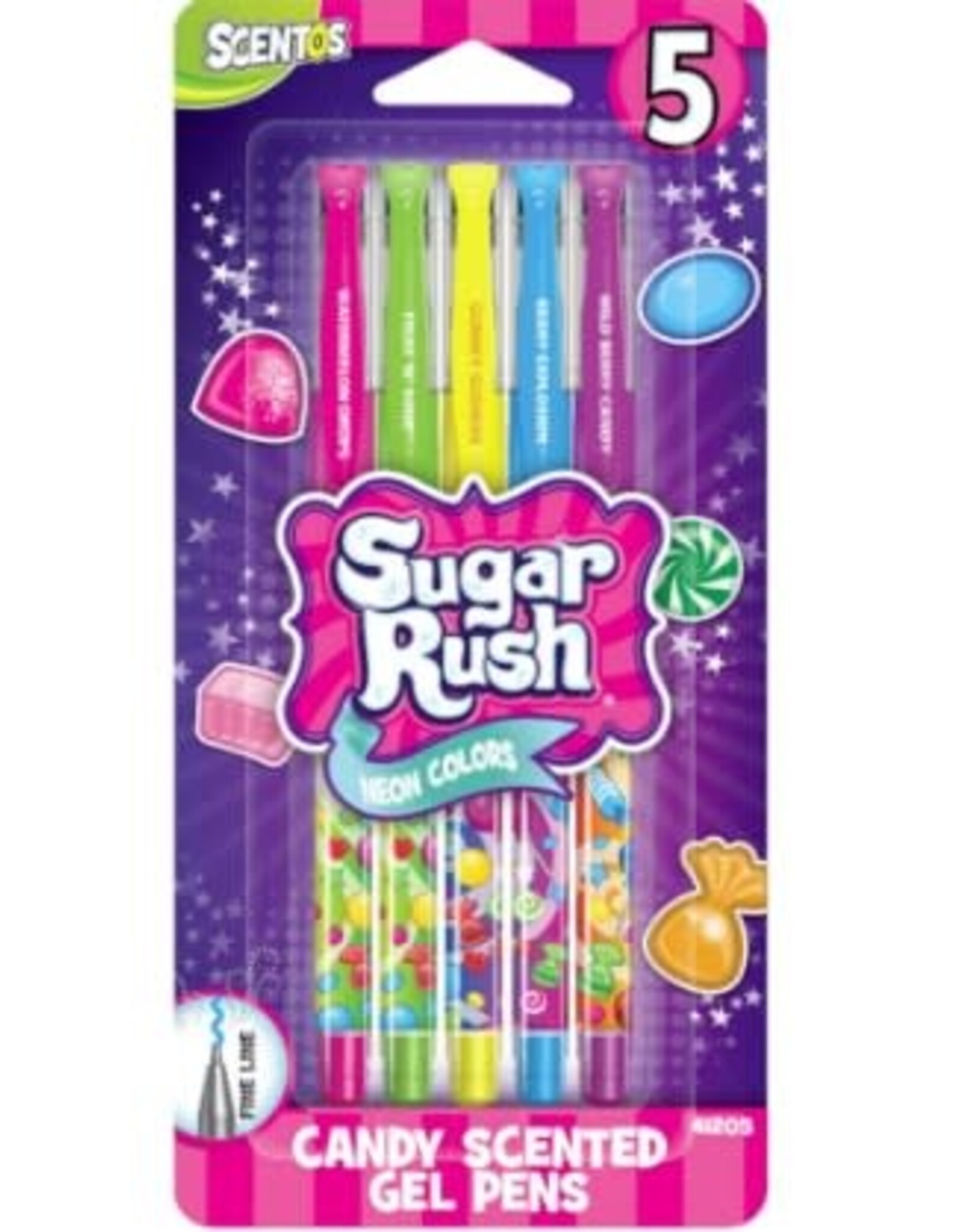 Schylling Sugar Rush GEL PENS - SCENTED 5pk