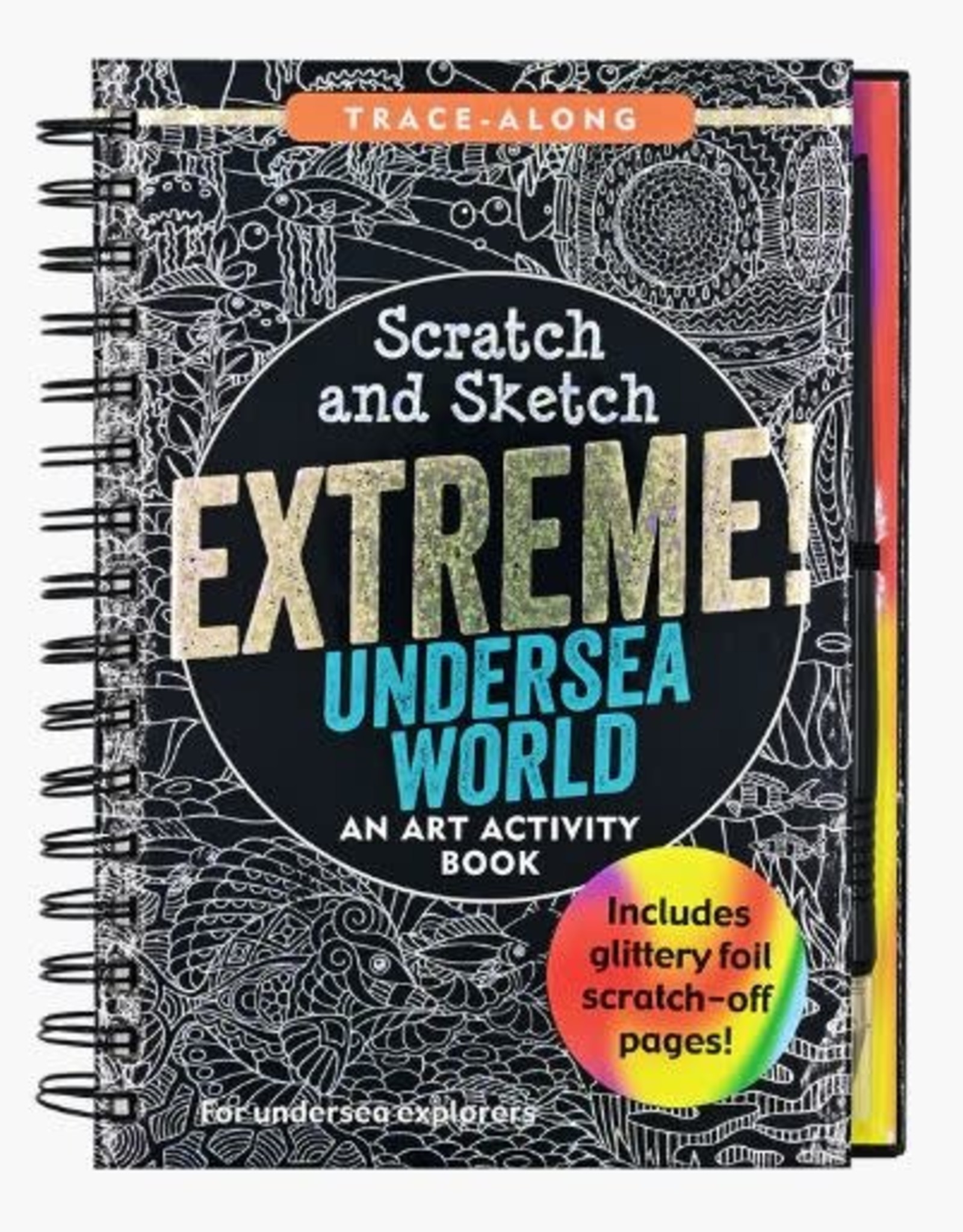Peter Pauper Press EXTREME UNDERSEA WORLD SCRATCH AND SKETCH