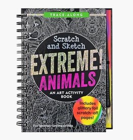 Peter Pauper Press EXTREME! ANIMALS SCRATCH AND SKETCH