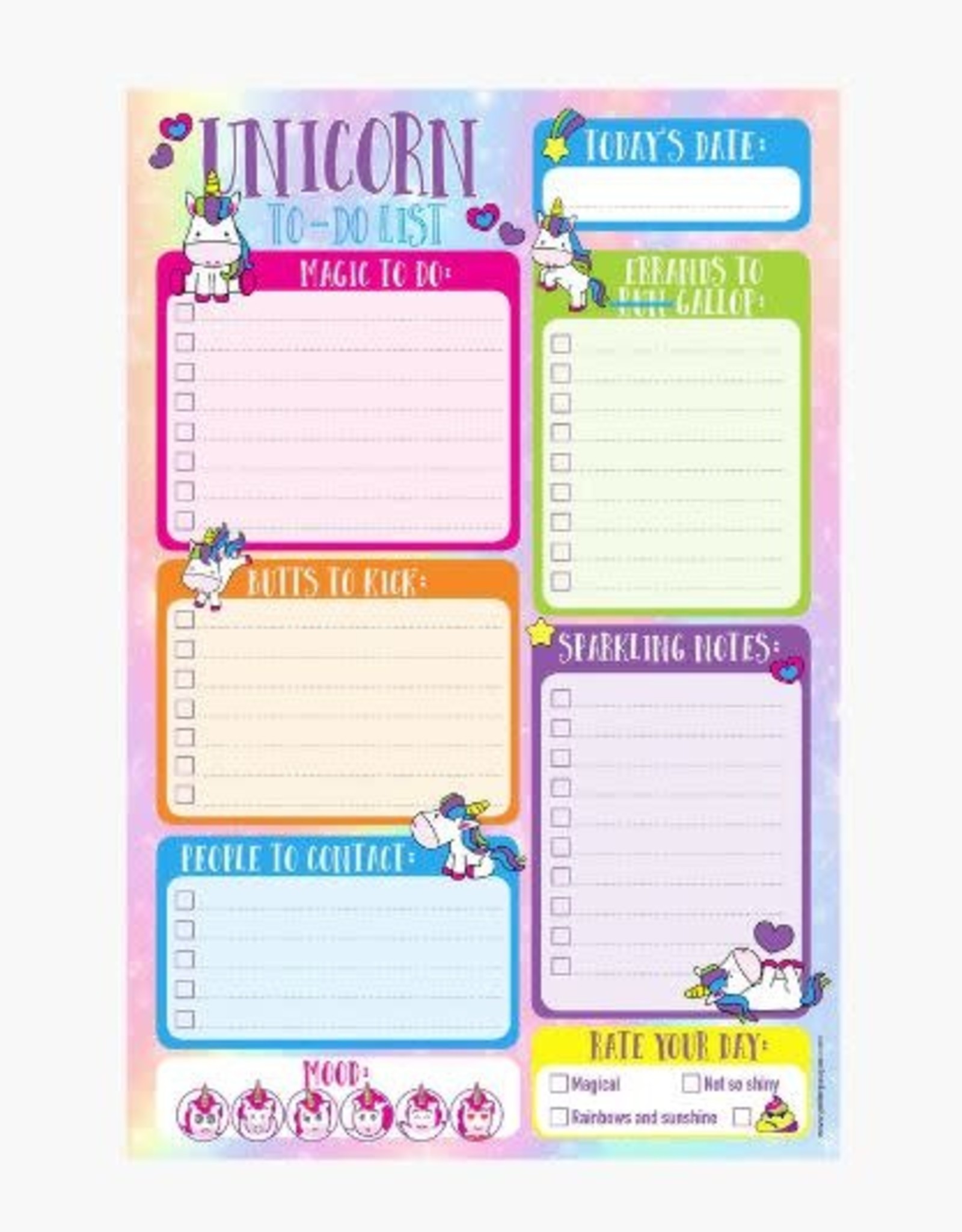 Peter Pauper Press NOTE PAD UNICORN