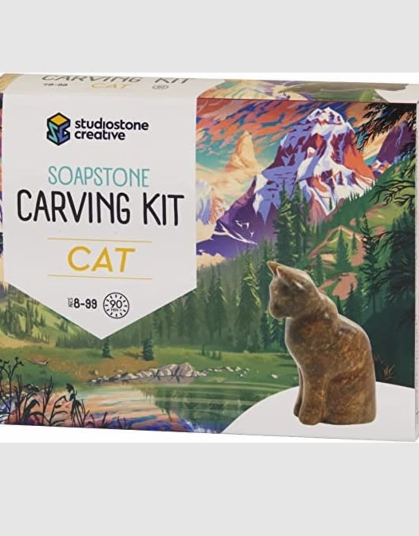 Studiostone Creative CAT SOAPSTONE CARVING KIT Age 8+