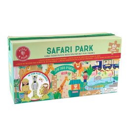 Floss & Rock SAFARI PARK 60PC JIGSAW WITH FIGURES