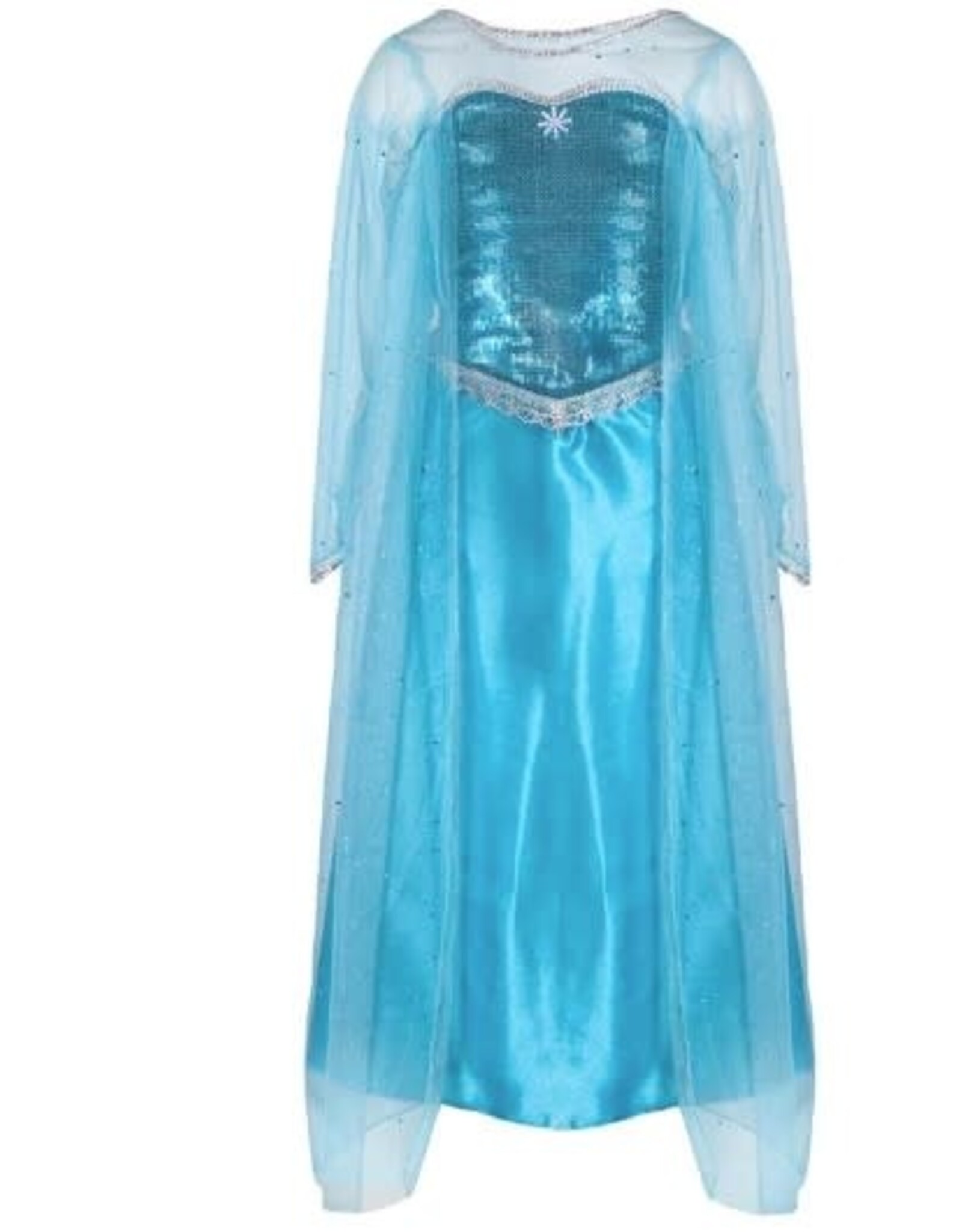 Great Pretenders Ice Queen Dress With Cape, Size 5-6
