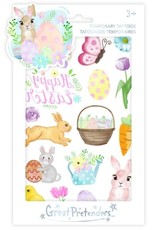 Great Pretenders Easter Bunny Tattoos, 1 Sheet