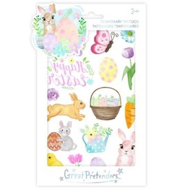 Great Pretenders Easter Bunny Tattoos, 1 Sheet