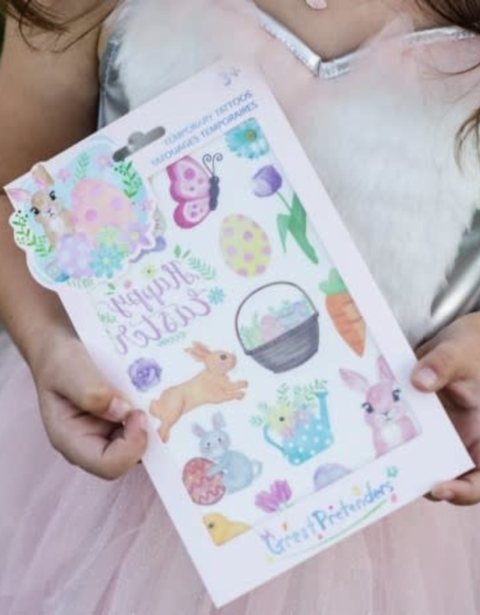 Great Pretenders Easter Bunny Tattoos, 1 Sheet