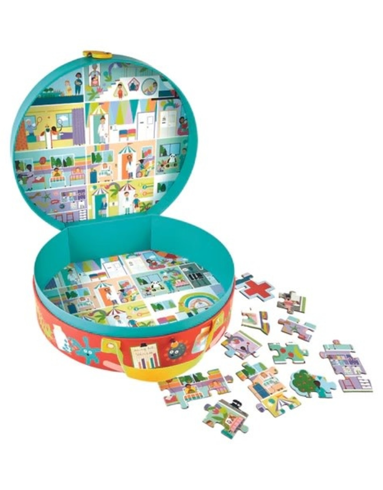 Floss & Rock HAPPY HOSPITAL 100PC 3 IN 1 PUZZLE