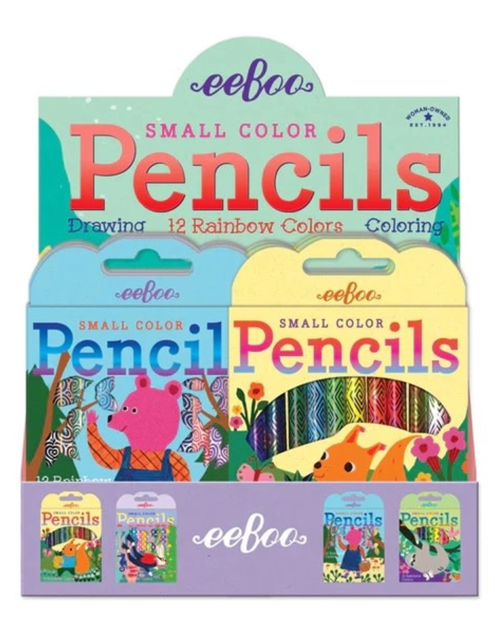 eeBoo SMALL PENCILS ANIMAL ASSORT
