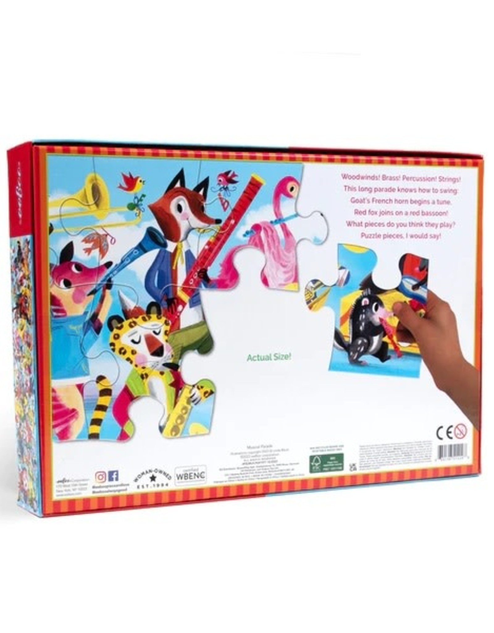 eeBoo MUSICAL PARADE READY TO LEARN 36PC LONG PUZZLE