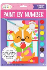 Bright Stripes PAINT BY NUMBER CANDY CORGI