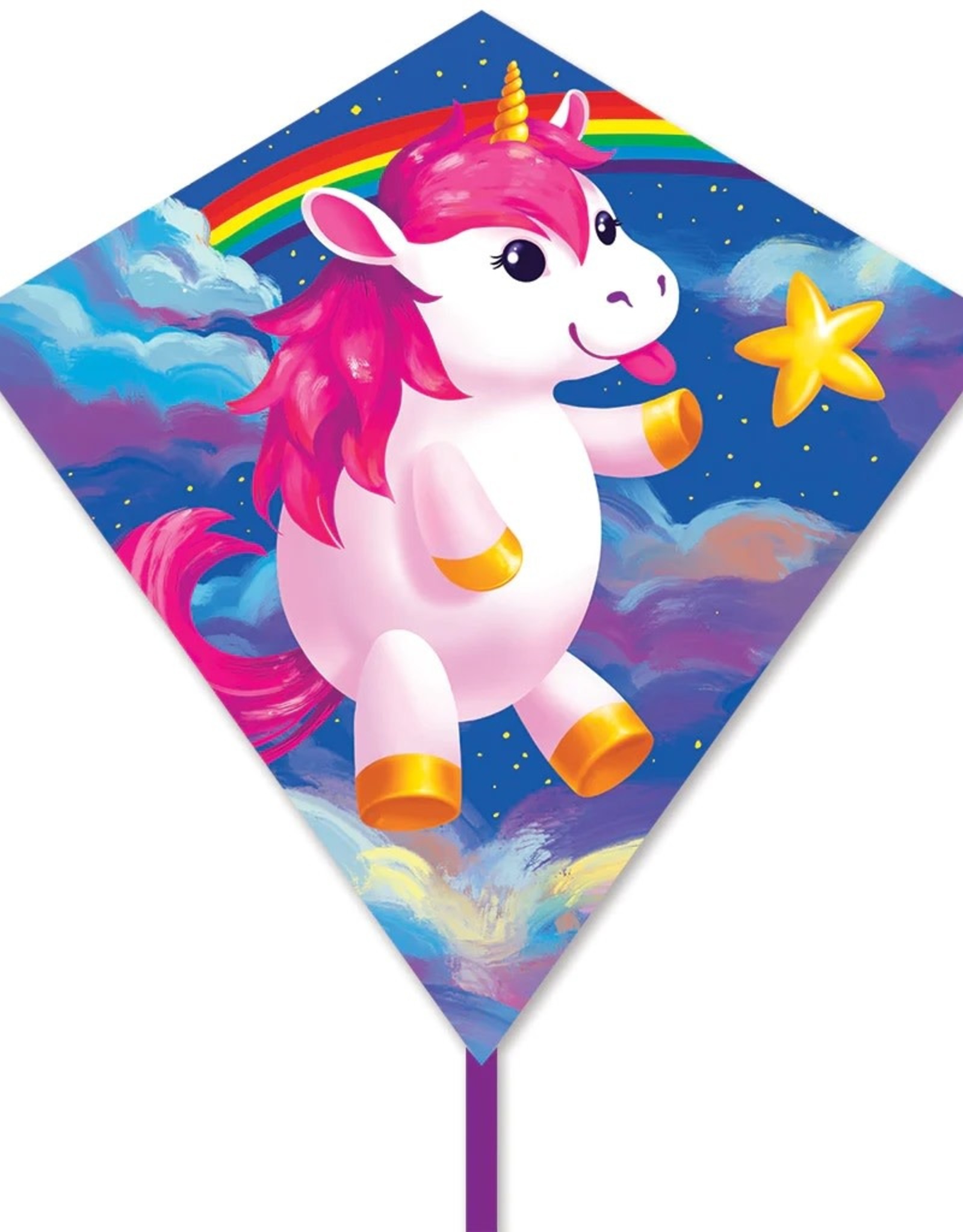 Premier Kites 25 IN. DIAMOND -CHONKY UNICORN  KITE