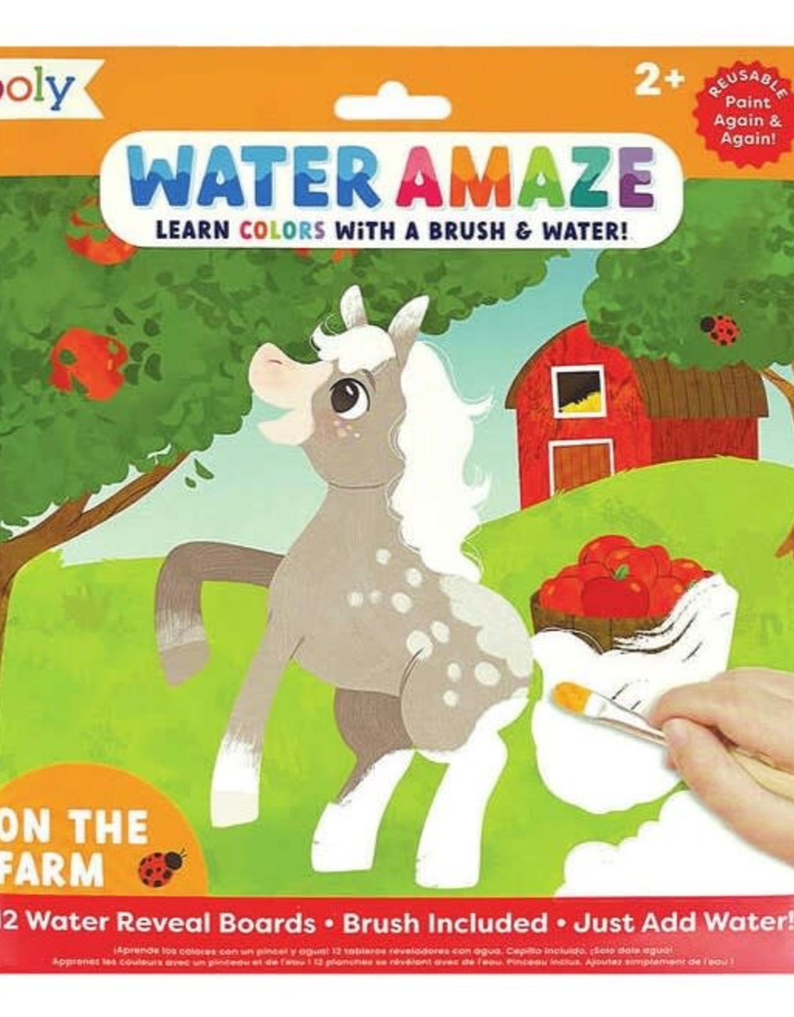 OOLY WATER AMAZE WATER REVEAL BOARDS - ON THE FARM (13 PC SET) - Monkey ...