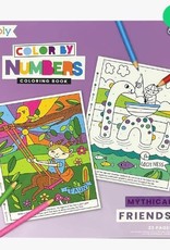 OOLY COLOR BY NUMBERS COLORING BOOK - MYTHICAL FRIENDS