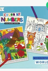 OOLY COLOR BY NUMBERS COLORING BOOK - WONDERFUL WORLD