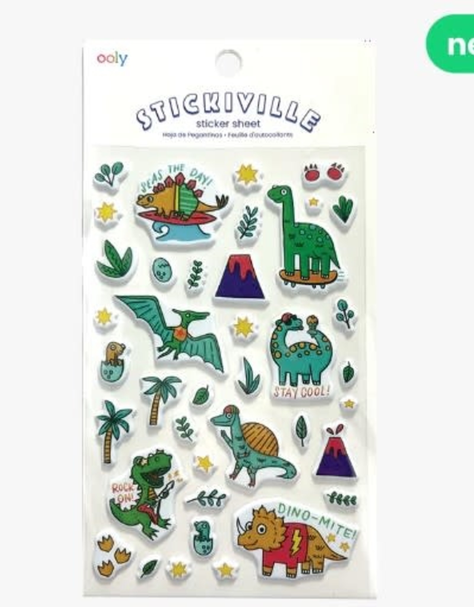 OOLY Stickiville - Standard Stickers - Dinomite! (1 Sheet)